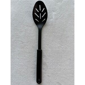 Calphalon®  14" Black Kitchen Slotted Cooking Spoon Heat Resistant Serving